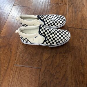 Vans Black and White Checkered Slip-Ons